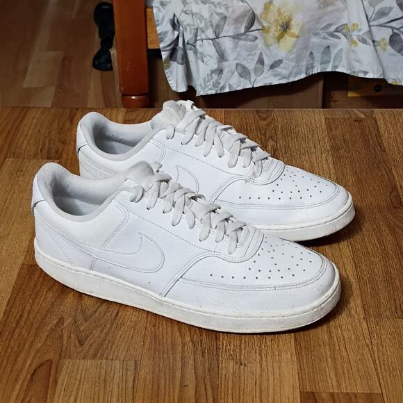 Nike Court Vision Low ‘Triple White’ Lifestyle Shoes CD5463-100 Mens Size 10.5 main image 9